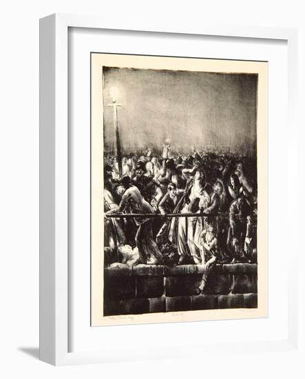 The Crowd, 1923-George Wesley Bellows-Framed Giclee Print