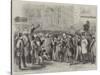 The Crowd at Baltimore Waiting for Mr Lincoln, President of the United States-Thomas Nast-Stretched Canvas