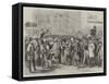 The Crowd at Baltimore Waiting for Mr Lincoln, President of the United States-Thomas Nast-Framed Stretched Canvas