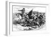The Crowd at Springfield with the Black Flag, C1776-1781-null-Framed Giclee Print