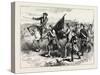 The Crowd at Springfield with the Black Flag, USA, 1870s-null-Stretched Canvas