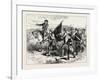 The Crowd at Springfield with the Black Flag, USA, 1870s-null-Framed Giclee Print