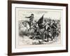 The Crowd at Springfield with the Black Flag, USA, 1870s-null-Framed Giclee Print