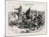 The Crowd at Springfield with the Black Flag, USA, 1870s-null-Mounted Giclee Print