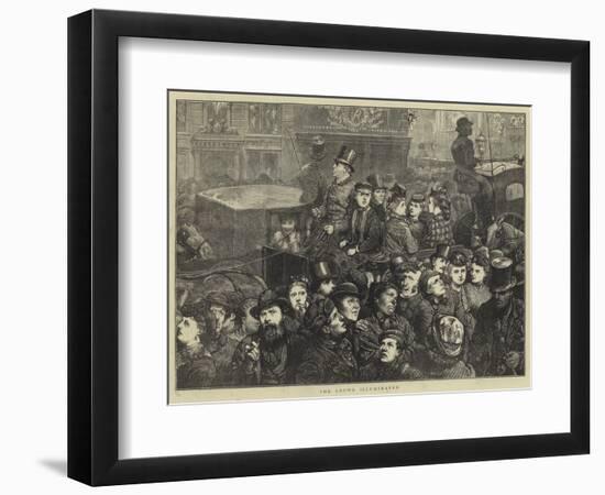 The Crowd Illuminated-null-Framed Premium Giclee Print