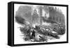 The Crowd Storming the Arsenal in Berlin, Revolution in Prussia, March 1848-null-Framed Stretched Canvas