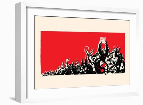 The Crowd-Chinese Government-Framed Art Print