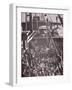 The Crowded Deck of an Immigrant Ship Entering New York Harbour, c.1905-null-Framed Premium Photographic Print