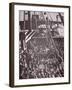 The Crowded Deck of an Immigrant Ship Entering New York Harbour, c.1905-null-Framed Photographic Print