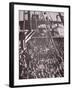 The Crowded Deck of an Immigrant Ship Entering New York Harbour, c.1905-null-Framed Photographic Print