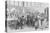 The Crowded Lunch Counter of an American Railroad Station, 1870S-null-Stretched Canvas