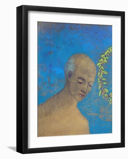 The Crown, 1910 (Pastel and Charcoal)-Odilon Redon-Framed Giclee Print