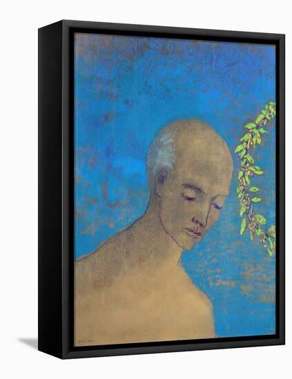 The Crown, 1910 (Pastel and Charcoal)-Odilon Redon-Framed Stretched Canvas