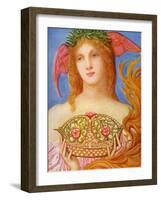 The Crown of Peace by William Blake Richmond-William Blake Richmond-Framed Giclee Print