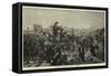 The Crown Prince in the Holy Land, His Reception at Jerusalem, 1869-null-Framed Stretched Canvas