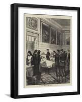 The Crown Prince in the Palace at Versailles-null-Framed Giclee Print