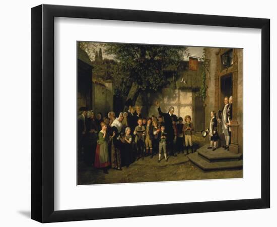 The Crown Prince Visiting the Countryside, 1873-Hubert Salentin-Framed Giclee Print