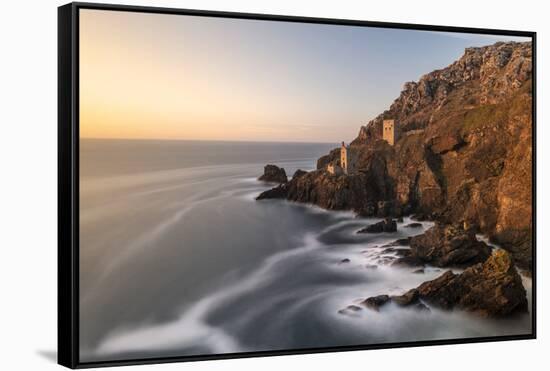 The Crown's Engine houses, Botallack, West Cornwall, UK-Ross Hoddinott-Framed Stretched Canvas