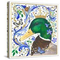 The Crowned Mallard-Isabelle Brent-Stretched Canvas