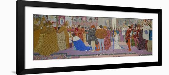 The Crowning at Reims of the Dauphin, from Joan of Arc Series E, 1907-Louis Maurice Boutet De Monvel-Framed Giclee Print