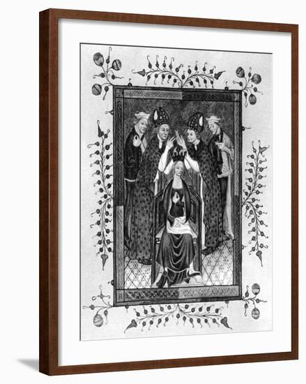 The Crowning of a Queen, Late 14th Century-null-Framed Giclee Print