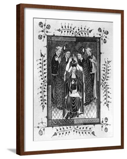 The Crowning of a Queen, Late 14th Century--Framed Giclee Print