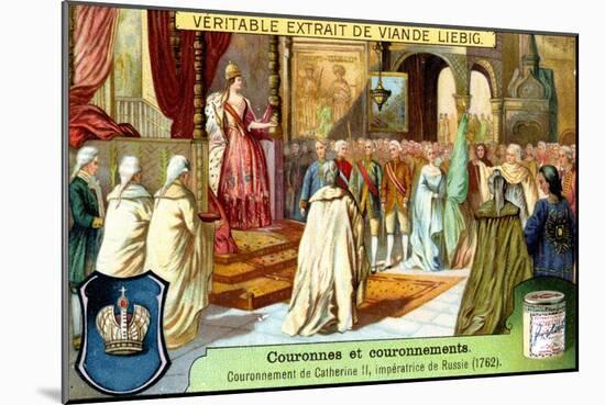 The Crowning of Catherine II, Empress of Russia in 1762-null-Mounted Giclee Print