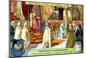 The Crowning of Catherine II, Empress of Russia in 1762-null-Mounted Giclee Print