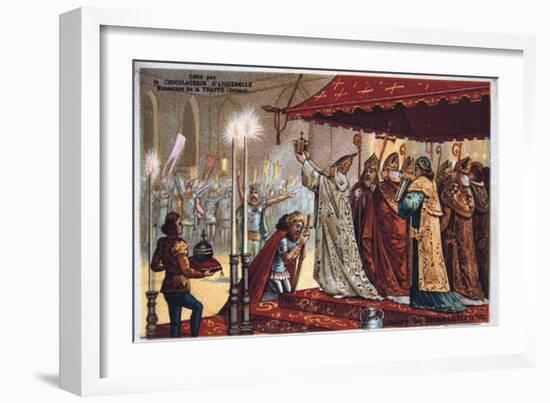 The Crowning of Charlemagne, 800 Ad-null-Framed Giclee Print