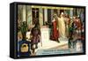 The Crowning of Charlemagne in Rome 800-null-Framed Stretched Canvas