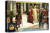 The Crowning of Charlemagne in Rome 800-null-Stretched Canvas