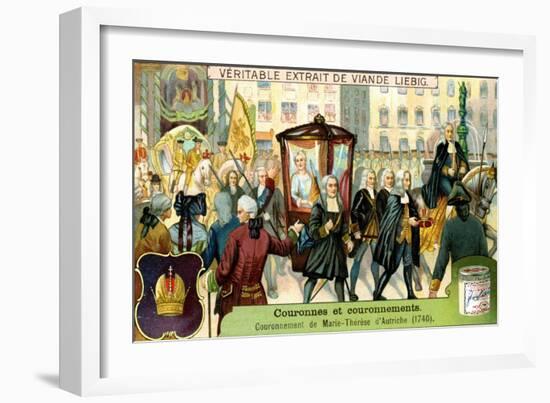 The Crowning of Maria Theresa of Austria in 1740-null-Framed Giclee Print