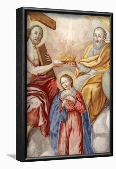 The Crowning of Mary, Our Lady of the Assumption church, Cordon, France-Godong-Framed Photographic Print