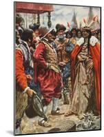 The Crowning of Powhatan-Arthur C. Michael-Mounted Premium Giclee Print