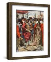 The Crowning of Powhatan-Arthur C. Michael-Framed Giclee Print