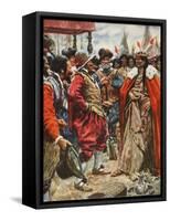 The Crowning of Powhatan-Arthur C. Michael-Framed Stretched Canvas