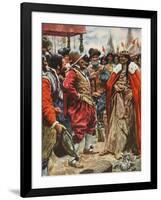 The Crowning of Powhatan-Arthur C. Michael-Framed Giclee Print