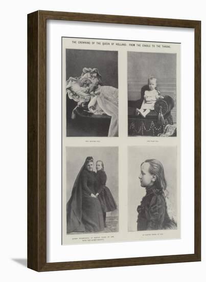 The Crowning of the Queen of Holland, from the Cradle to the Throne-null-Framed Giclee Print