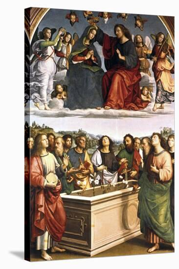 The Crowning of the Virgin (Oddi Alta), 1502-1503-Raphael-Stretched Canvas