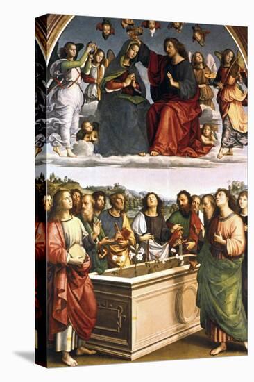 The Crowning of the Virgin (Oddi Alta), 1502-1503-Raphael-Stretched Canvas