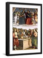 The Crowning of the Virgin (Oddi Alta), 1502-1503-Raphael-Framed Giclee Print