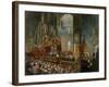 The Crowning of Tsarina Maria Alexandrovna of Russia, Moscow, 1856-Mihály Zichy-Framed Giclee Print