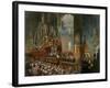 The Crowning of Tsarina Maria Alexandrovna of Russia, Moscow, 1856-Mihály Zichy-Framed Giclee Print