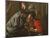 The Crowning with Thorns and the Mocking of Christ (Oil on Canvas)-Hendrick Ter Brugghen-Mounted Giclee Print