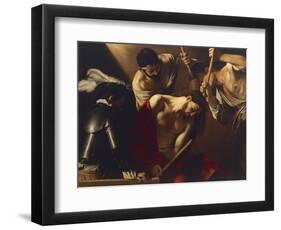 The Crowning with Thorns-Caravaggio-Framed Giclee Print