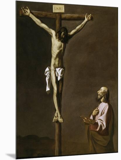 The Crucified Christ with a Painter, c.1650-Francisco de Zurbaran-Mounted Giclee Print