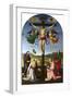 The Crucified Christ with the Virgin Mary, Saints and Angels (The Mond Crucifixion), C.1502-03 (Oil-Raphael (1483-1520)-Framed Giclee Print