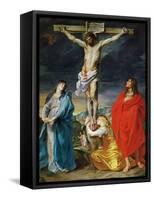 The Crucified Christ with the Virgin Mary, Saints John the Baptist and Mary Magdalene-Sir Anthony Van Dyck-Framed Stretched Canvas