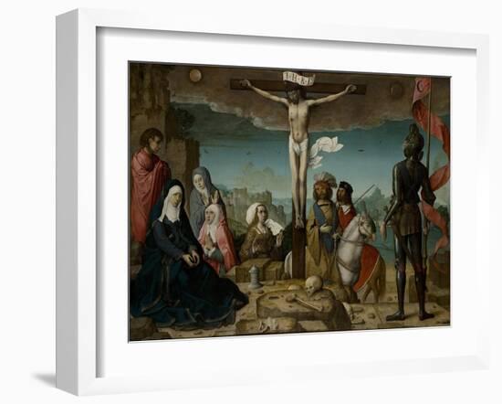 The Crucifixion, 1509-Juan de Flandes-Framed Giclee Print