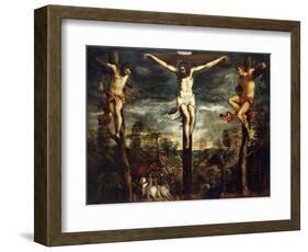 The Crucifixion, 1554-55-Jacopo Robusti Tintoretto-Framed Giclee Print